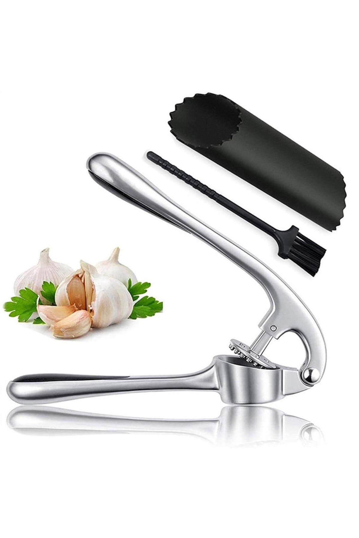 Kitchen Gadgets Manual Zinc Alloy Garlic Press Garlic Crusher - China Garlic  Press, Zinc Alloy Garlic Press