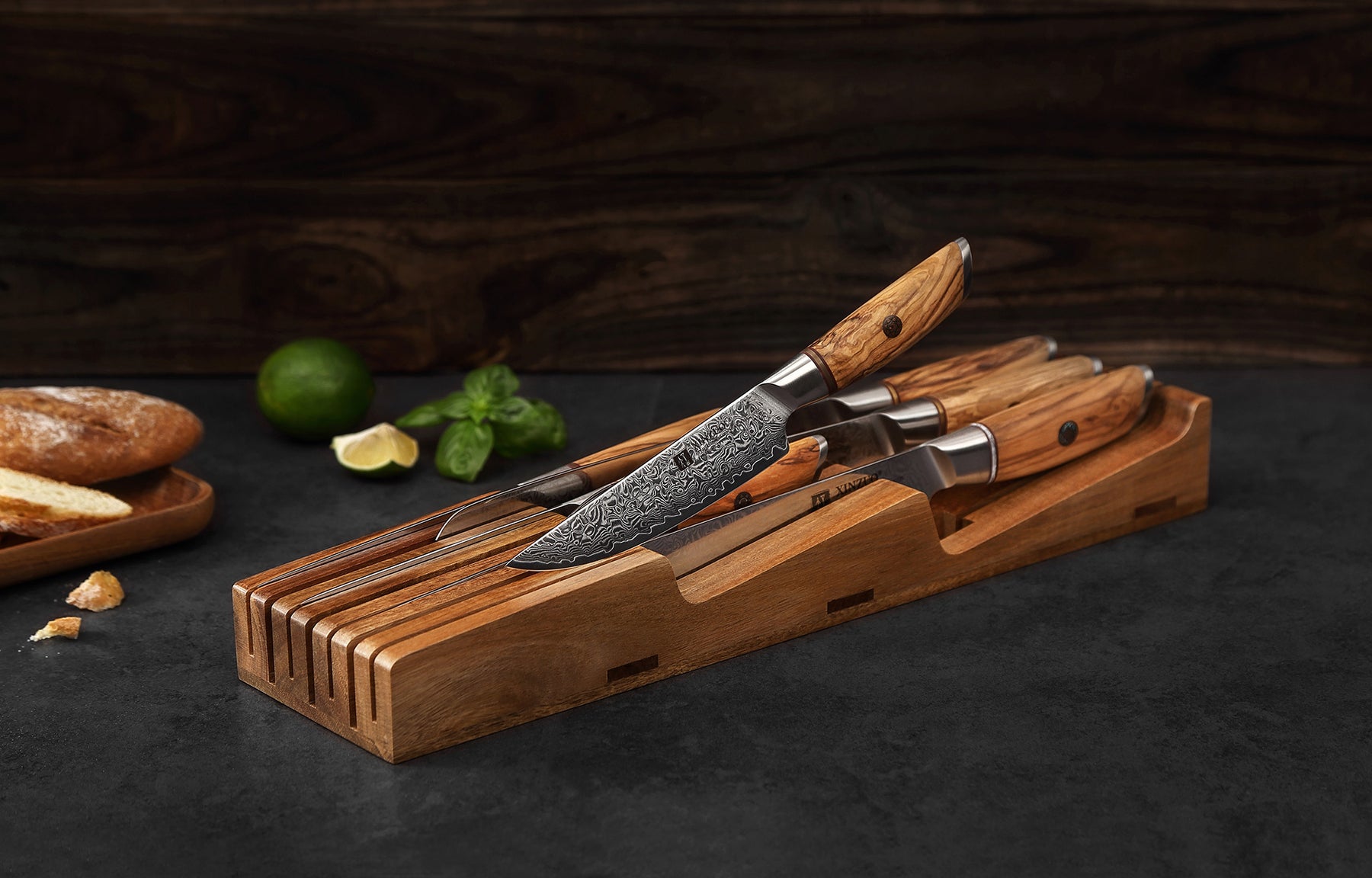 An In-Drawer Knife Block for Safe Storage