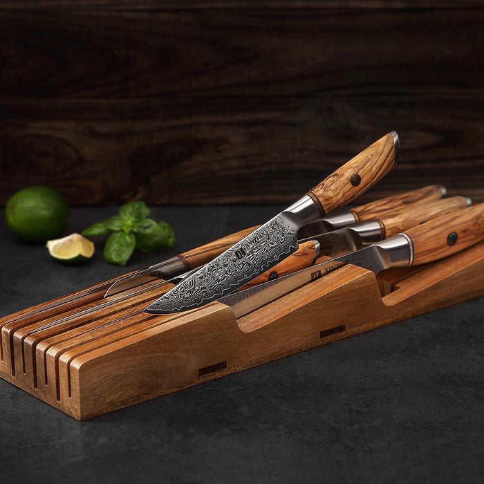 An In-Drawer Knife Block for Safe Storage