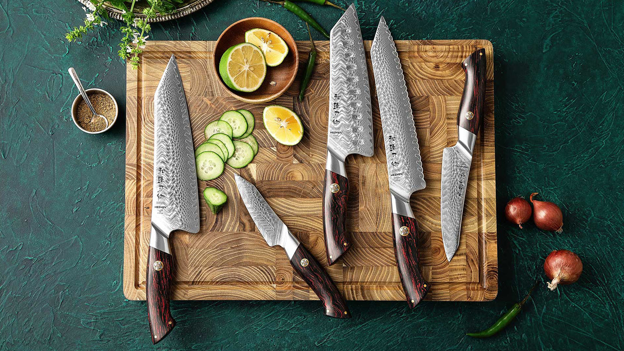 B38 Kitchen Chef Knife damascus steel