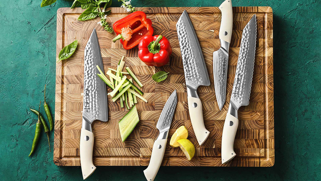 B38H Kitchen Chef Knife damascus steel