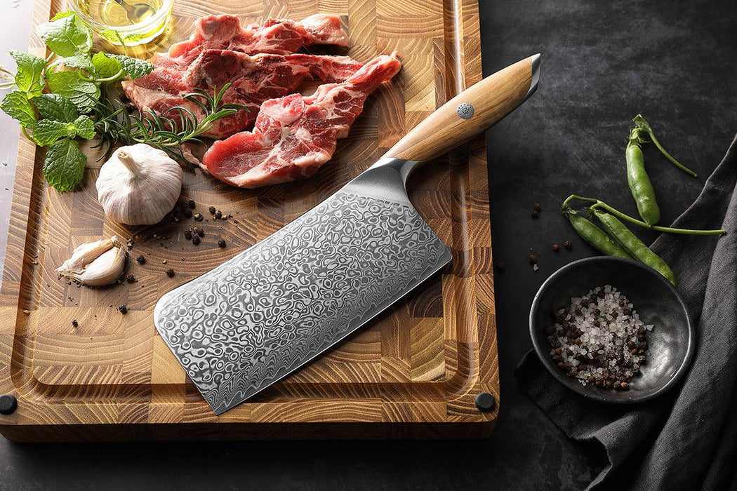 Hezhen X01 Flagship Series Meat Cleaver Knife 4