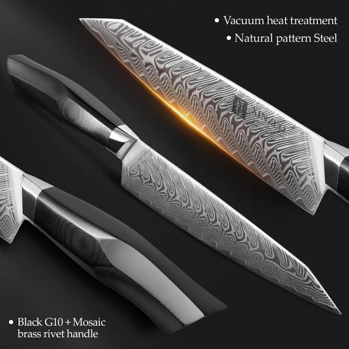 XINZUO B32 6 Pcs Knife Set 67 Damascus Steel Open Box