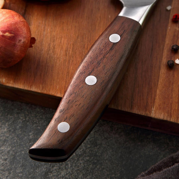 Xinzuo B35 8" German Stainless Steel Meat Carving Knife Sandalwood Handle Open Box