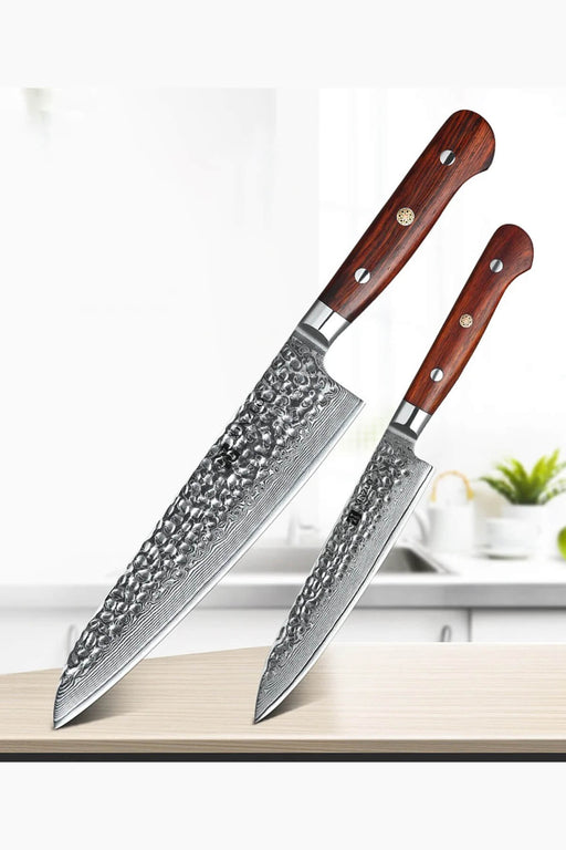 HEZHEN 7 Inch Bone Chopper Knife 67 Layers Damascus Steel Super Cook K –  HEZHEN CUTLERY