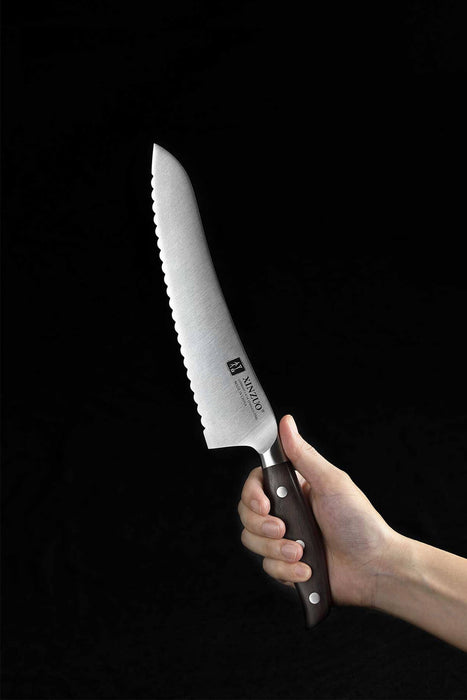 Xinzuo B35 German Stainless Steel Sandalwood Kitchen Frozen Food Knife