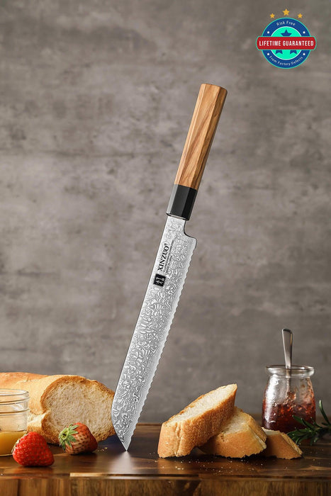 Zhen Series 67 Layer Damascus Bread Knife